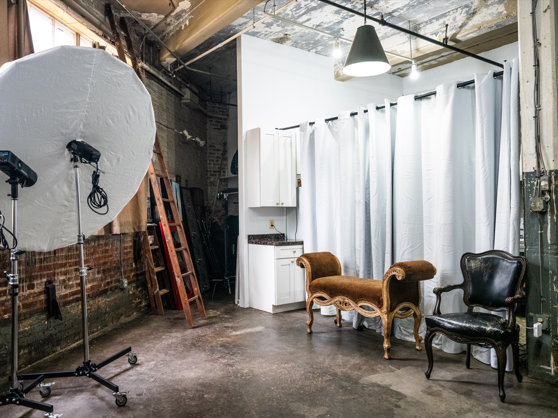 Studio support area and furniture